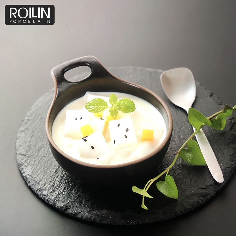 จานครีมขนาดเล็ก จานรองจาน ชาม RROLLIN PORCELAIN Dinnerrware