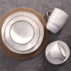 ขายอาหารเย็นร้อน Speckled Porcelain Plates Handcrafted Ceramic Plates Collection