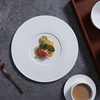 ร้านอาหารจานเซรามิคจานขายส่งร้านอาหารจานอาหารค่ำชุดเครื่องจีนสีขาว