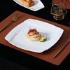 จานสี่เหลี่ยมร้านอาหารเกรดสูง 10*4.5 นิ้ว