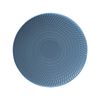 จานอาหารค่ำเซรามิกเคลือบสีฟ้า Porcelain Royal Blue Coupe Plate สำหรับร้านอาหาร