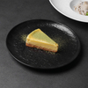 Black Matt Restaurant Porcelain จานอาหารค่ำจานกลม-8 นิ้ว 10 นิ้ว