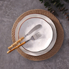 ขายอาหารเย็นร้อน Speckled Porcelain Plates Handcrafted Ceramic Plates Collection