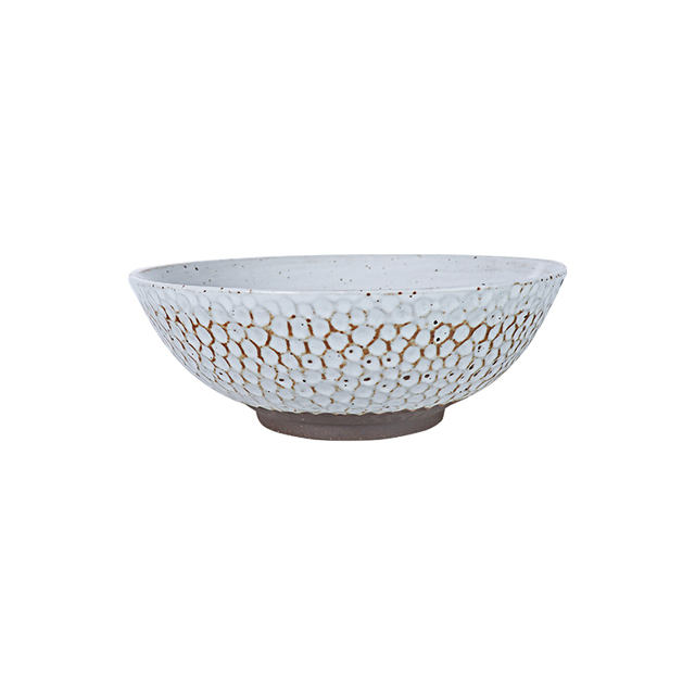 ผู้จัดจำหน่ายร้านอาหาร Rutic Soup Bowl โรงงานกวางโจว ชามก๋วยเตี๋ยวเซรามิก