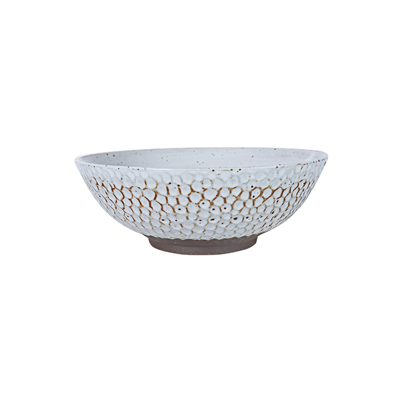 ผู้จัดจำหน่ายร้านอาหาร Rutic Soup Bowl โรงงานกวางโจว ชามก๋วยเตี๋ยวเซรามิก
