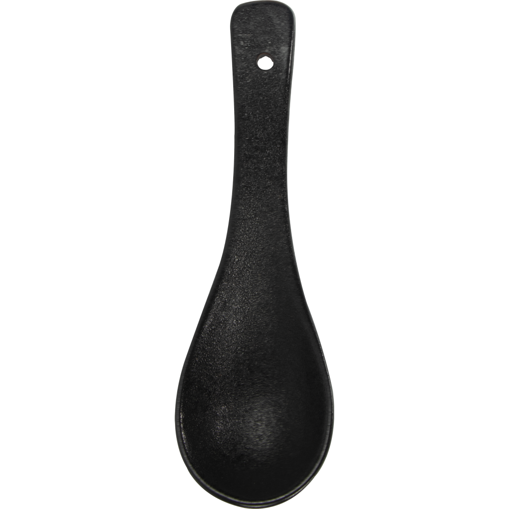 Porcelain Black Spoon ช้อนเซรามิคสำหรับร้านอาหาร