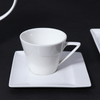 ชุดถ้วยกาแฟเซรามิค 5 ออนซ์ ชุดถ้วยกาแฟ Porcelain สีขาว