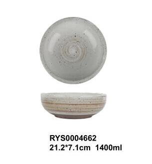 ร้านอาหารถ้วยชามจานลึกจานซุป-45oz