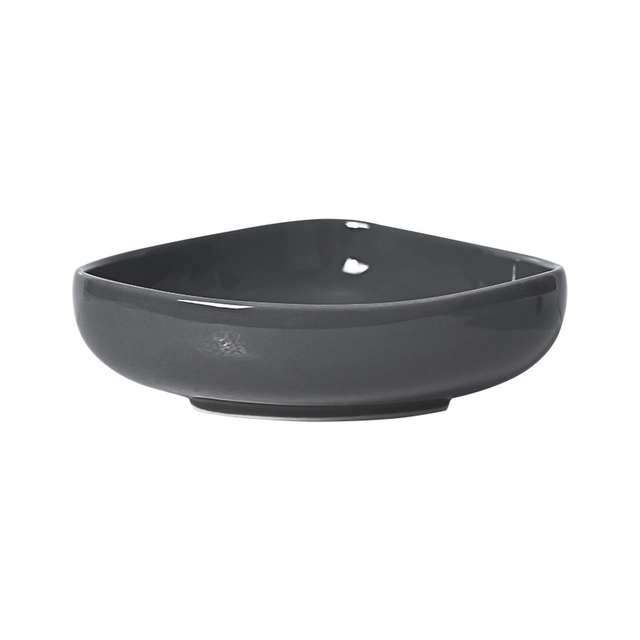 บล็อกเกอร์อาหาร ศิลปะการตกแต่ง Porcelain Plato Hotel แผ่นสามเหลี่ยมลึก ชามสามเหลี่ยม