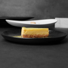 Black Matt Restaurant Porcelain จานอาหารค่ำจานกลม-8 นิ้ว 10 นิ้ว