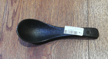 Porcelain Black Spoon ช้อนเซรามิคสำหรับร้านอาหาร