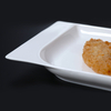 ชุดอาหารค่ำแบบบุฟเฟ่ต์ทางอากาศ ชุดจานบางพอร์ซเลนสีขาว ชุดอาหารเย็น Catering ของเที่ยวบิน