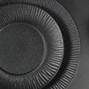 เครื่องเคลือบดินเผาจานดีไซน์ใหม่ Matt Frosting Black Restaurant Plate