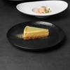 Black Matt Restaurant Porcelain จานอาหารค่ำจานกลม-8 นิ้ว 10 นิ้ว