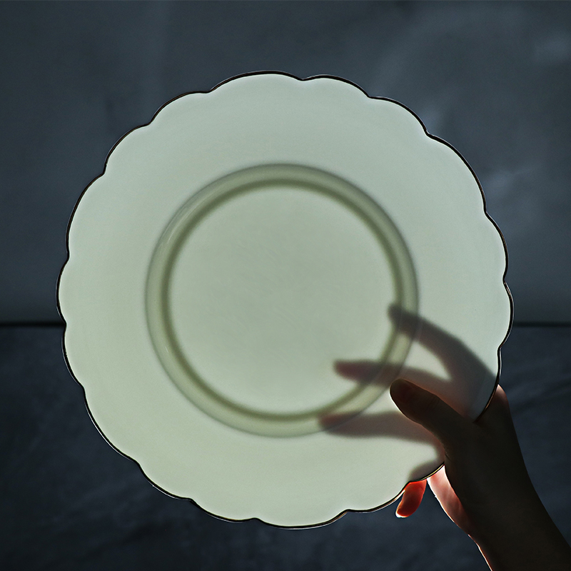 ชุดอาหารเย็น Fine Bone China ชุดอาหารเย็นหรูหรา