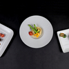11.25 นิ้วสีขาว Porcelain จานพาสต้าจานซุปร้านอาหารอาหารเย็น