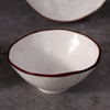 อาหารเย็นพอร์ซเลน Speckled Handcrafted Bowl ชามเซรามิค