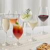 ชุดของขวัญแก้วเครื่องใช้บนโต๊ะอาหารโรงแรมที่กำหนดเอง 6oz 7.5oz Flute Glass