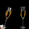 ชุดของขวัญแก้วเครื่องใช้บนโต๊ะอาหารโรงแรมที่กำหนดเอง 6oz 7.5oz Flute Glass