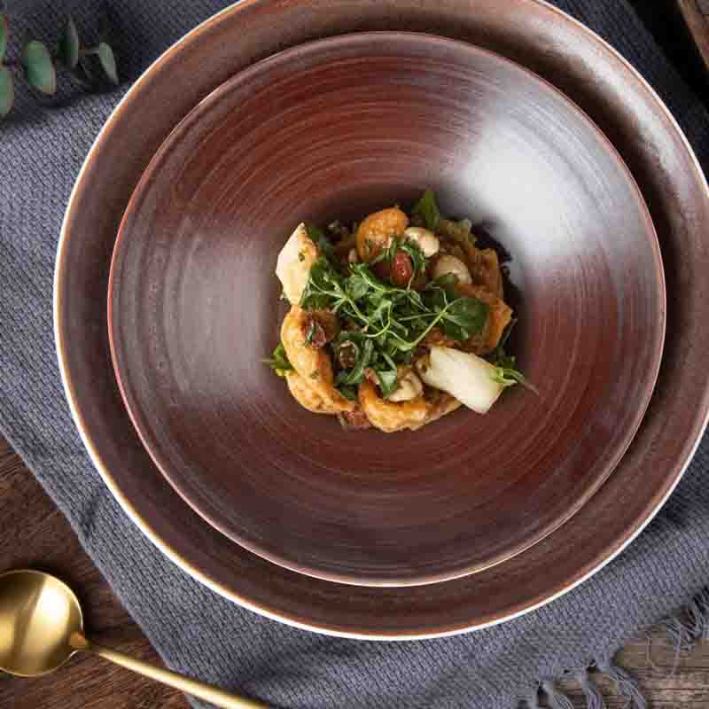 ผู้ผลิตจานร้านอาหารของโรงแรม เครื่องเคลือบดินเผา