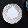 คาซัคสถานโรงแรมอาหารเย็น Luxury Bone China จานบนโต๊ะอาหาร
