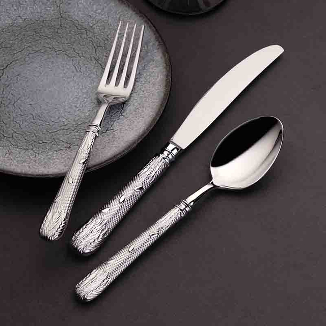 อุปกรณ์โรงแรม Flatware ชุดช้อนส้อมสแตนเลส 304 