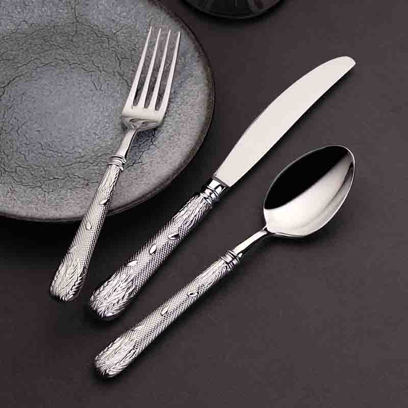 อุปกรณ์โรงแรม Flatware ชุดช้อนส้อมสแตนเลส 304 