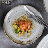 ร้านอาหารโรงแรมโมเดิร์นคลาสสิกจานพอร์ซเลนชุดจานถ้วยชาม