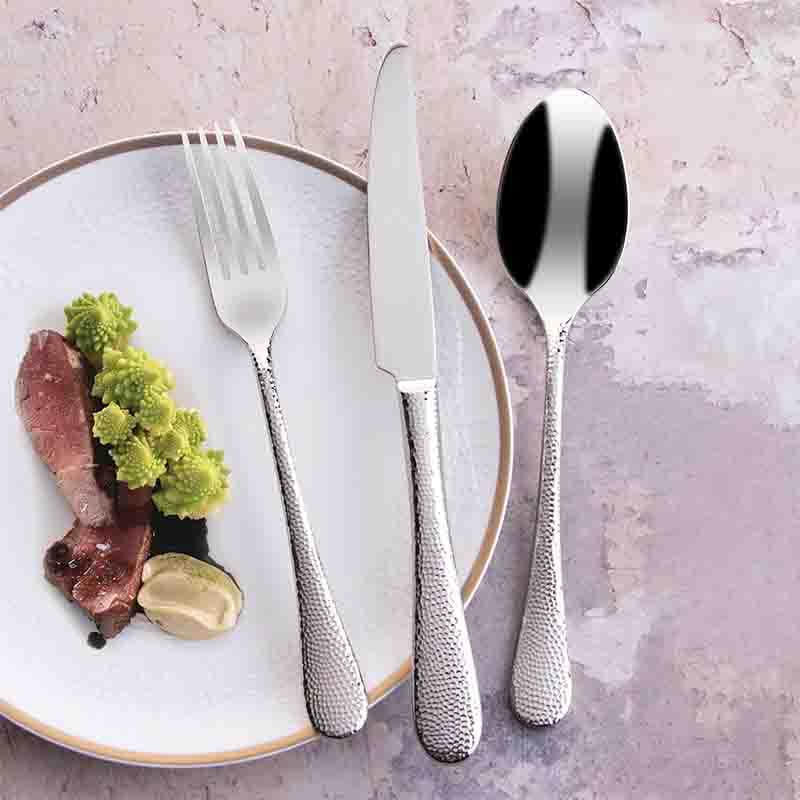 โรงแรม Flatware 304 ช้อนส้อมมีดสแตนเลส