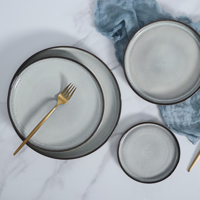 Vajillas Restaurant Plates Ceramic Under Glazed จานอาหารค่ำ