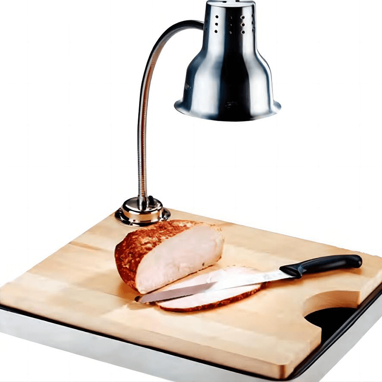 ไฟอุ่นอาหารพร้อมถาดไม้