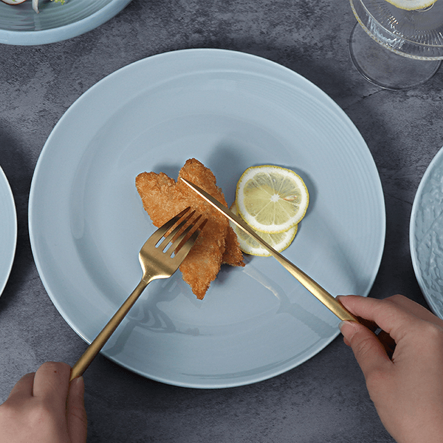 ชุดจานนอร์ดิก ชุดอาหารค่ำสุดหรู ชุดจานชามเซรามิก ชุดจานชามและจานเซรามิก