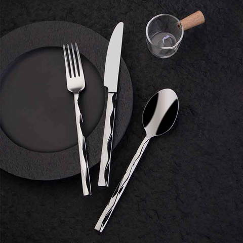 โรงแรม Flatware สแตนเลส 304 ช้อนส้อมมีด
