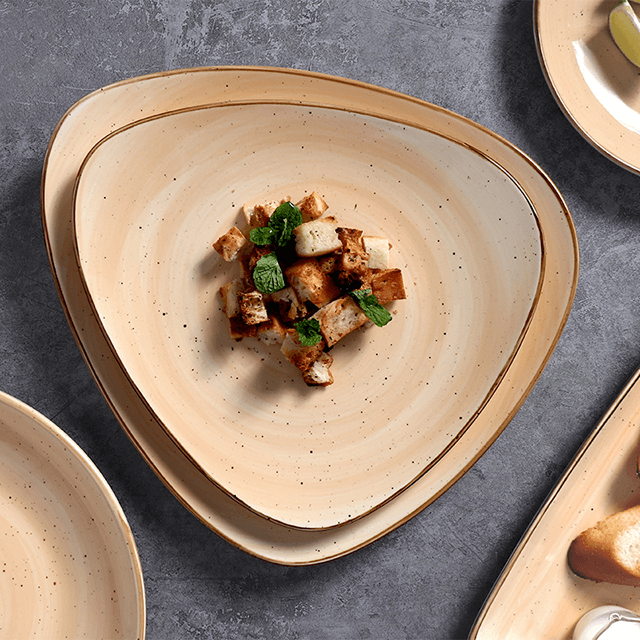 Homeware ร้านอาหารจานอาหารเช้าจานโมเดิร์นขนาดใหญ่อิตาเลี่ยนเซรามิคตุรกี Platter