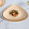Homeware ร้านอาหารจานอาหารเช้าจานโมเดิร์นขนาดใหญ่อิตาเลี่ยนเซรามิคตุรกี Platter