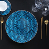 คาซัคสถานโรงแรมอาหารเย็น Luxury Bone China จานบนโต๊ะอาหาร