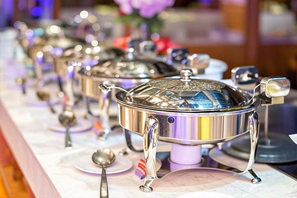 เมนู Chafing สำหรับร้านอาหารบุฟเฟ่ต์