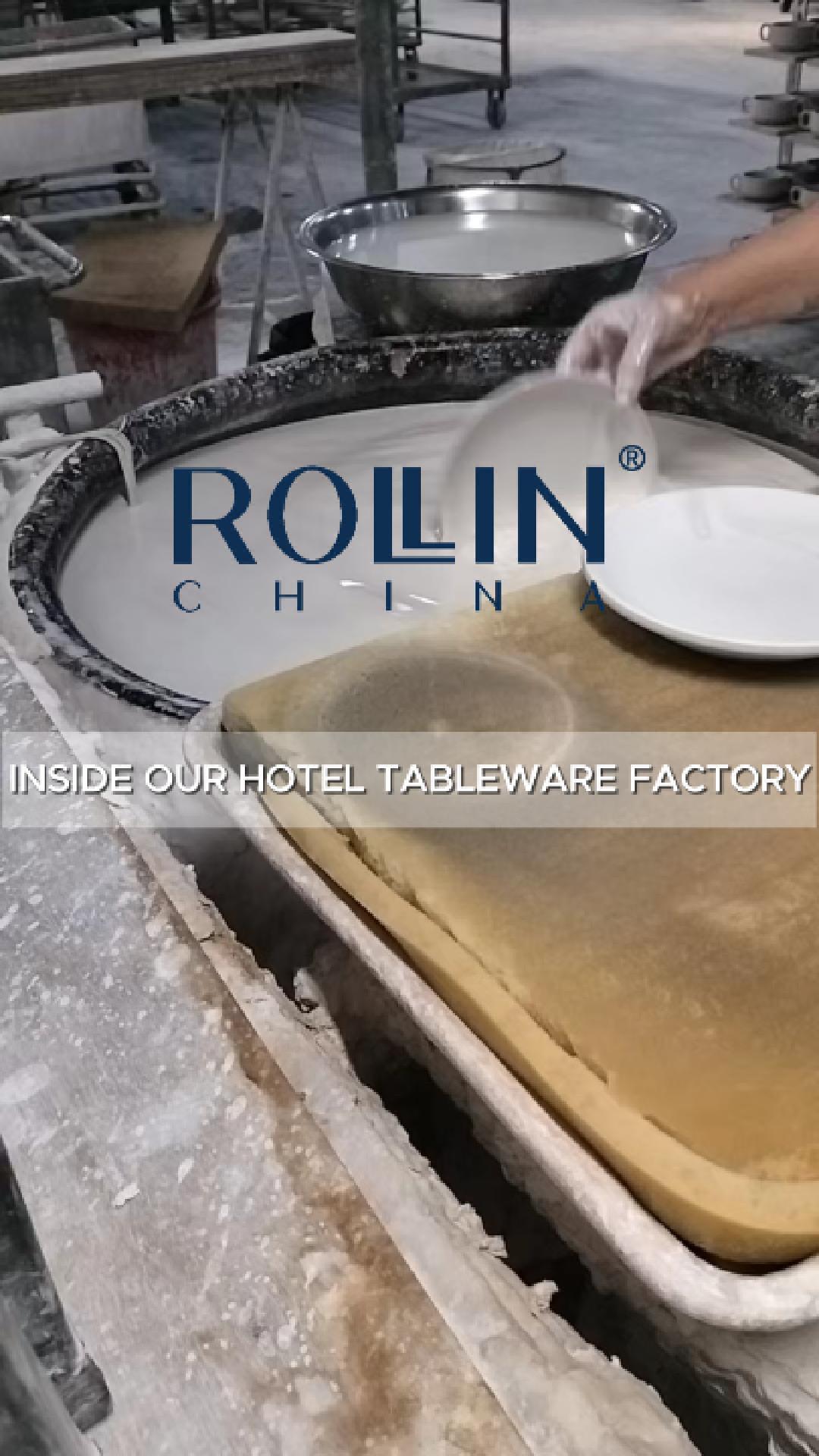 วิดีโอการผลิตเครื่องใช้บนโต๊ะอาหารเซรามิก ROLLIN