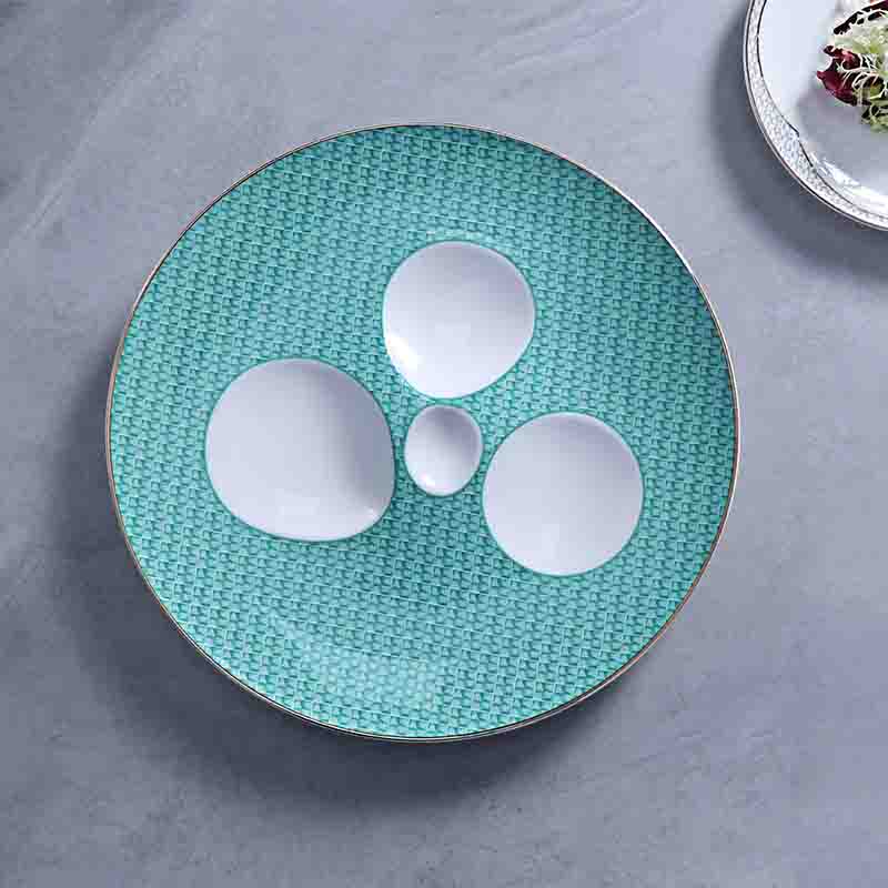 เครื่องใช้บนโต๊ะอาหารของโรงแรมหรู Bone China Dinnerware ขายส่ง